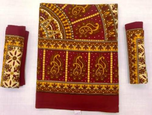 BEDSHEET JAIPUR PRINTED 60X90 2 PILLOW COVER